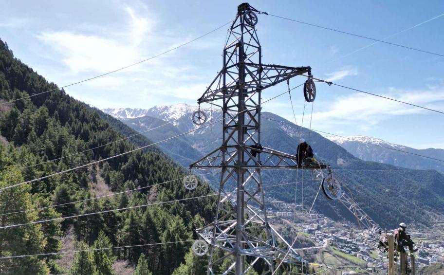 Dorsalys delivers a high-voltage line to the FEDA electricity grid operator in Andorra