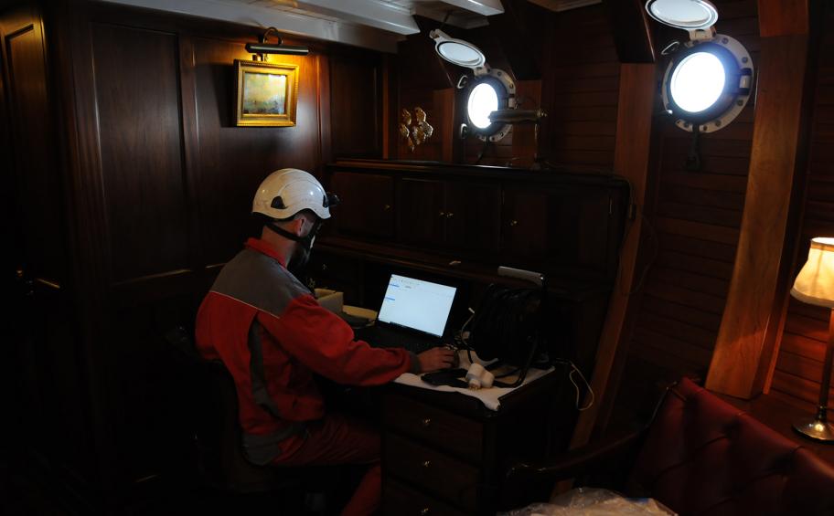 Dynae carries out vibration analysis on a 1927 schooner named Trinakria