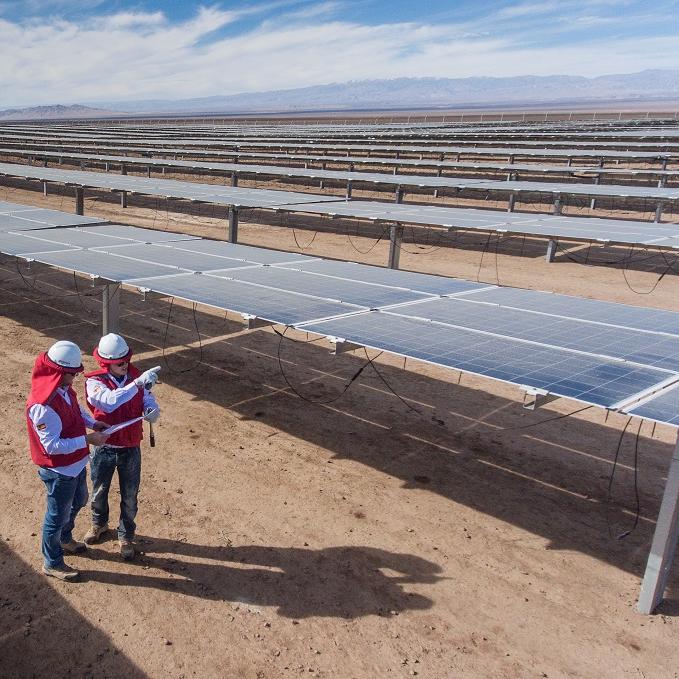 Sustainable energy - solar plant